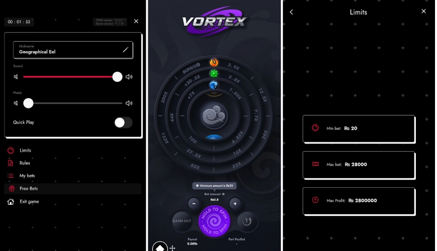 Vortex Game in 9K Boss